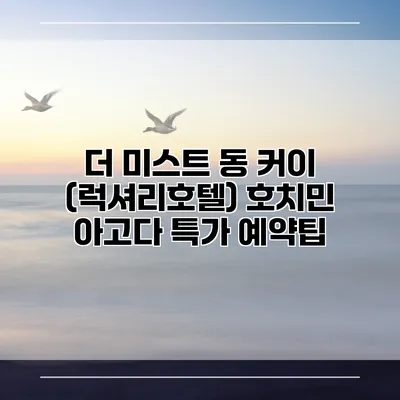 더 미스트 동 커이 (럭셔리호텔) 호치민 아고다 특가 예약팁