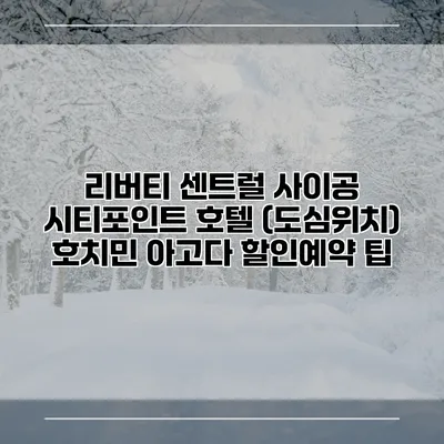리버티 센트럴 사이공 시티포인트 호텔 (도심위치) 호치민 아고다 할인예약 팁