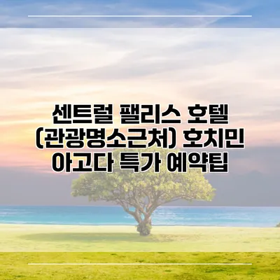 센트럴 팰리스 호텔 (관광명소근처) 호치민 아고다 특가 예약팁