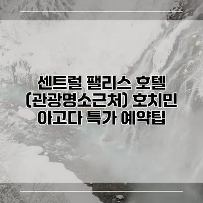 센트럴 팰리스 호텔 (관광명소근처) 호치민 아고다 특가 예약팁