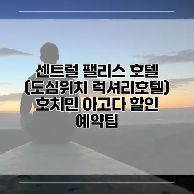 센트럴 팰리스 호텔 (도심위치 럭셔리호텔) 호치민 아고다 할인 예약팁