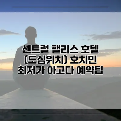 센트럴 팰리스 호텔 (도심위치) 호치민 최저가 아고다 예약팁