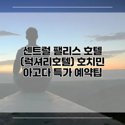 센트럴 팰리스 호텔 (럭셔리호텔) 호치민 아고다 특가 예약팁