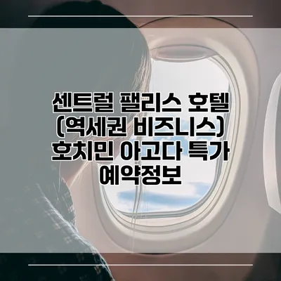 센트럴 팰리스 호텔 (역세권 비즈니스) 호치민 아고다 특가 예약정보