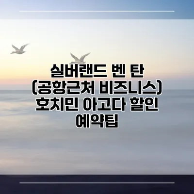 실버랜드 벤 탄 (공항근처 비즈니스) 호치민 아고다 할인 예약팁