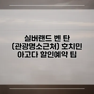 실버랜드 벤 탄 (관광명소근처) 호치민 아고다 할인예약 팁