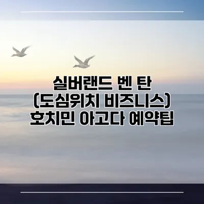 실버랜드 벤 탄 (도심위치 비즈니스) 호치민 아고다 예약팁