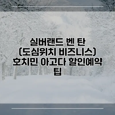 실버랜드 벤 탄 (도심위치 비즈니스) 호치민 아고다 할인예약 팁