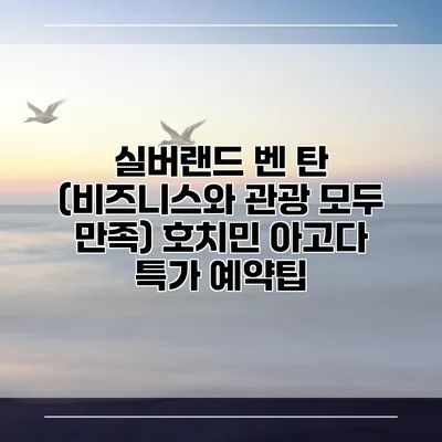 실버랜드 벤 탄 (비즈니스와 관광 모두 만족) 호치민 아고다 특가 예약팁