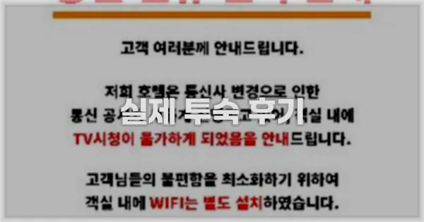 💬 실제 투숙 후기