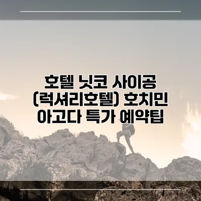 호텔 닛코 사이공 (럭셔리호텔) 호치민 아고다 특가 예약팁