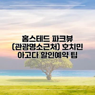 홈스테드 파크뷰 (관광명소근처) 호치민 아고다 할인예약 팁