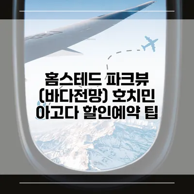 홈스테드 파크뷰 (바다전망) 호치민 아고다 할인예약 팁